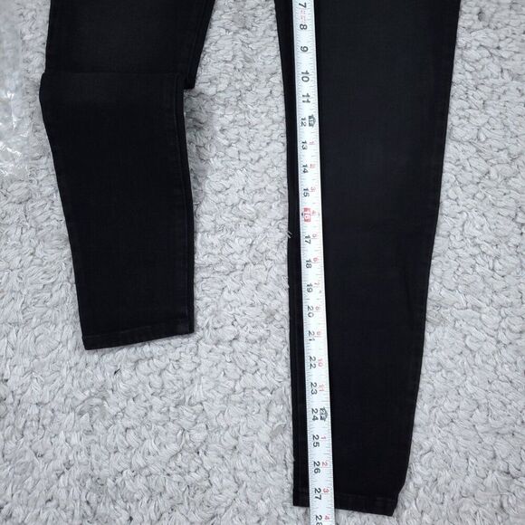 Betabrand Skinny Leg 4-Pocket Yoga Denim Jeans Pull On Black Pants Size Small - Picture 7 of 8